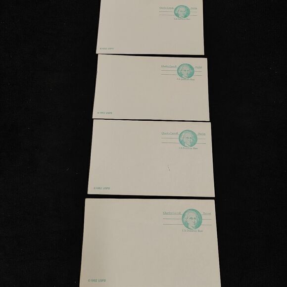 U. S. POST OFFICE VINTAGE CHARLES CARROLL 1982 DOMESTIC RATE .13 CENT POST CARD. - Picture 8 of 8